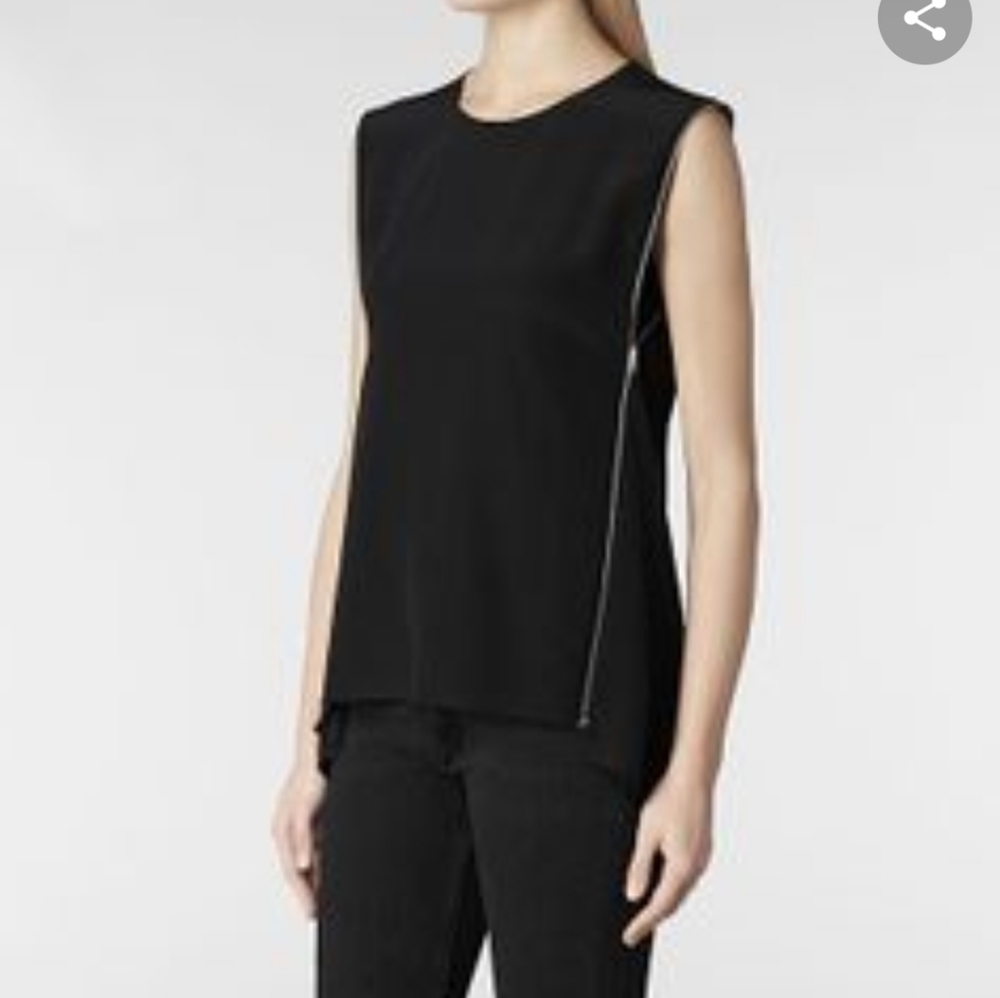 Bailey 44 Black Side Zippered Tank Top